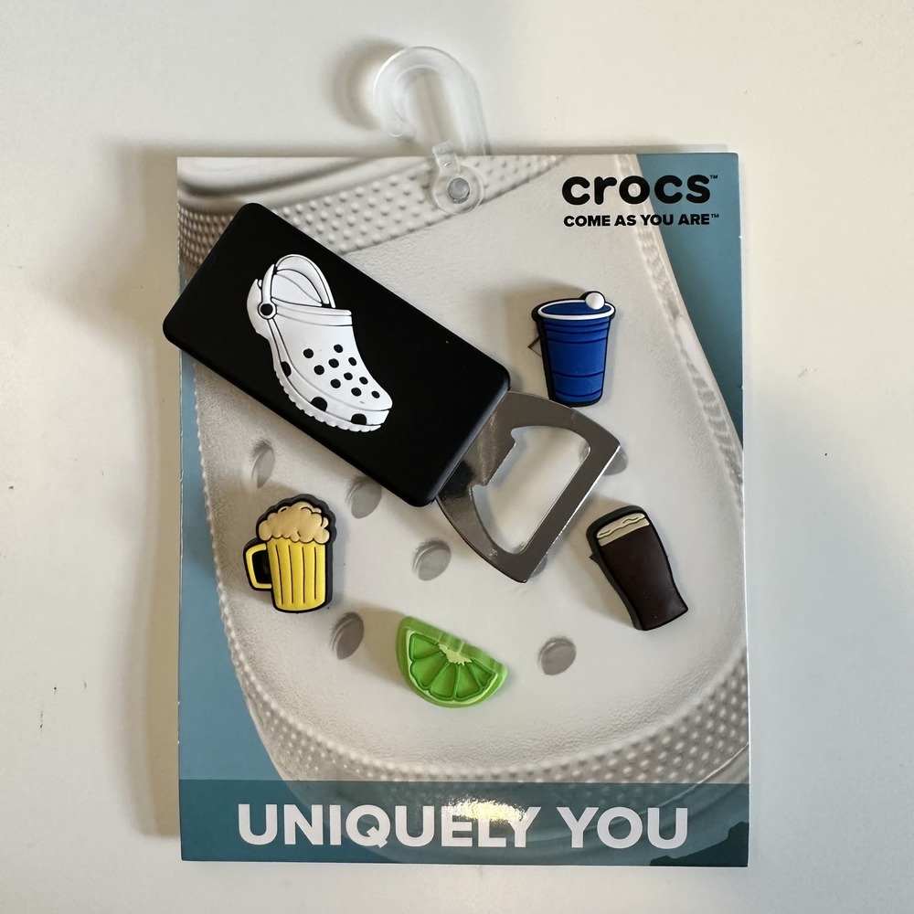 Crocs Uniquely You Unisex Frost Beer Mug Food Shoe Cheers Jibbitz Charms 5-Pack - Picture 5 of 5